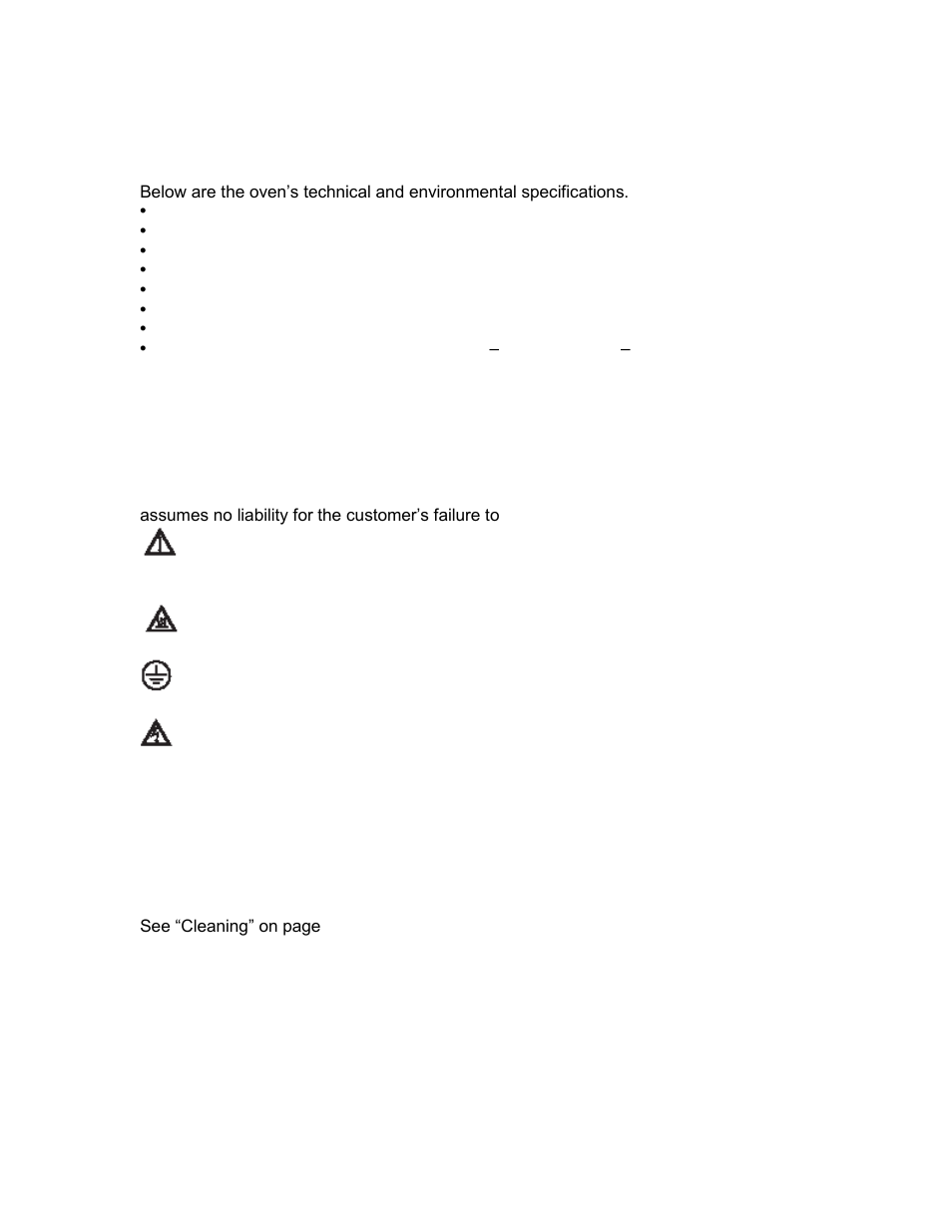Technical and environmental specifications, Symbols, Fuses and battery | Cleaning, Recycling the product | Shellab SHO1-2 User Manual | Page 5 / 18