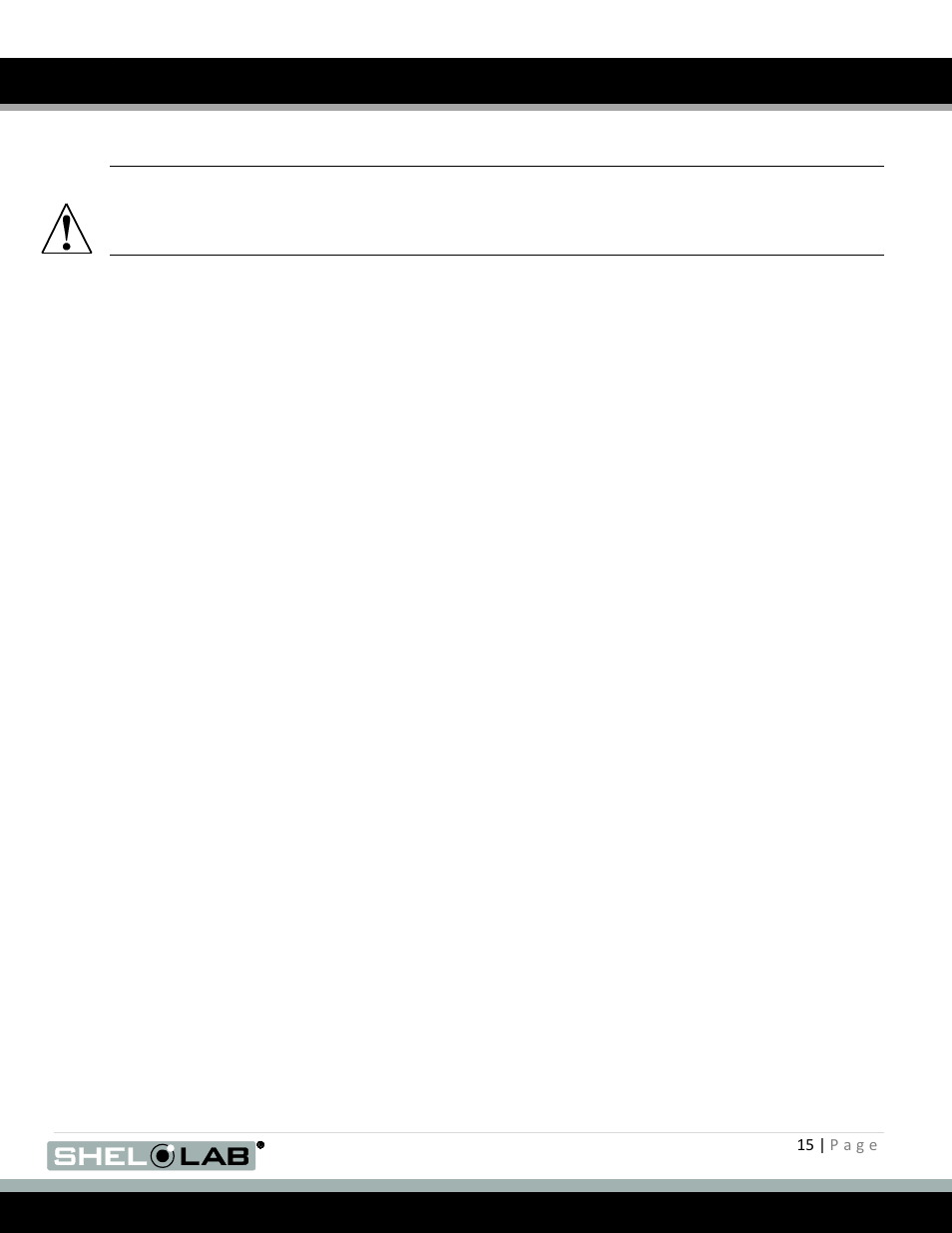 Maintenance (continued) | Shellab SMI12 User Manual | Page 15 / 19