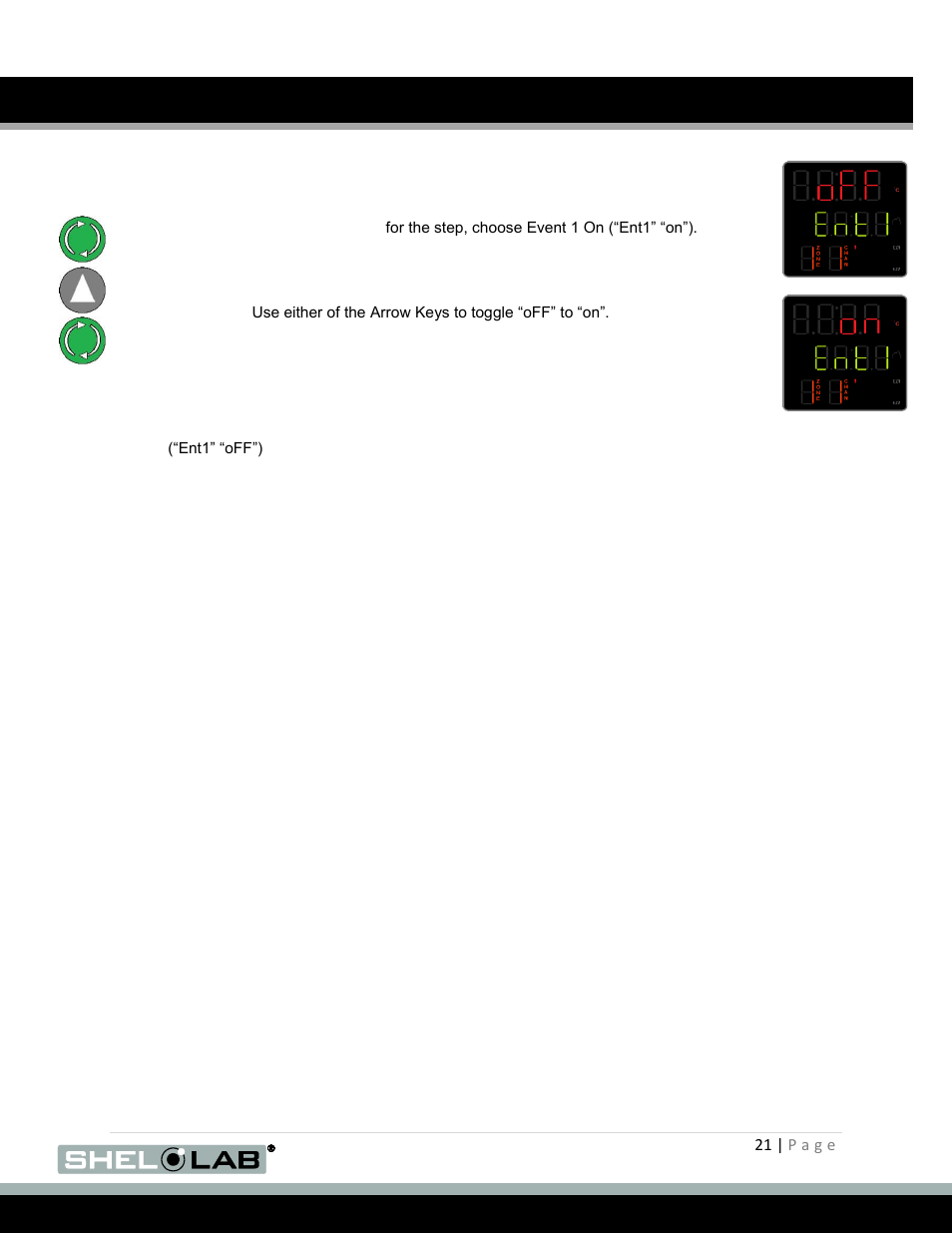 Operation (continued) | Shellab SMO5HP-2 User Manual | Page 21 / 28