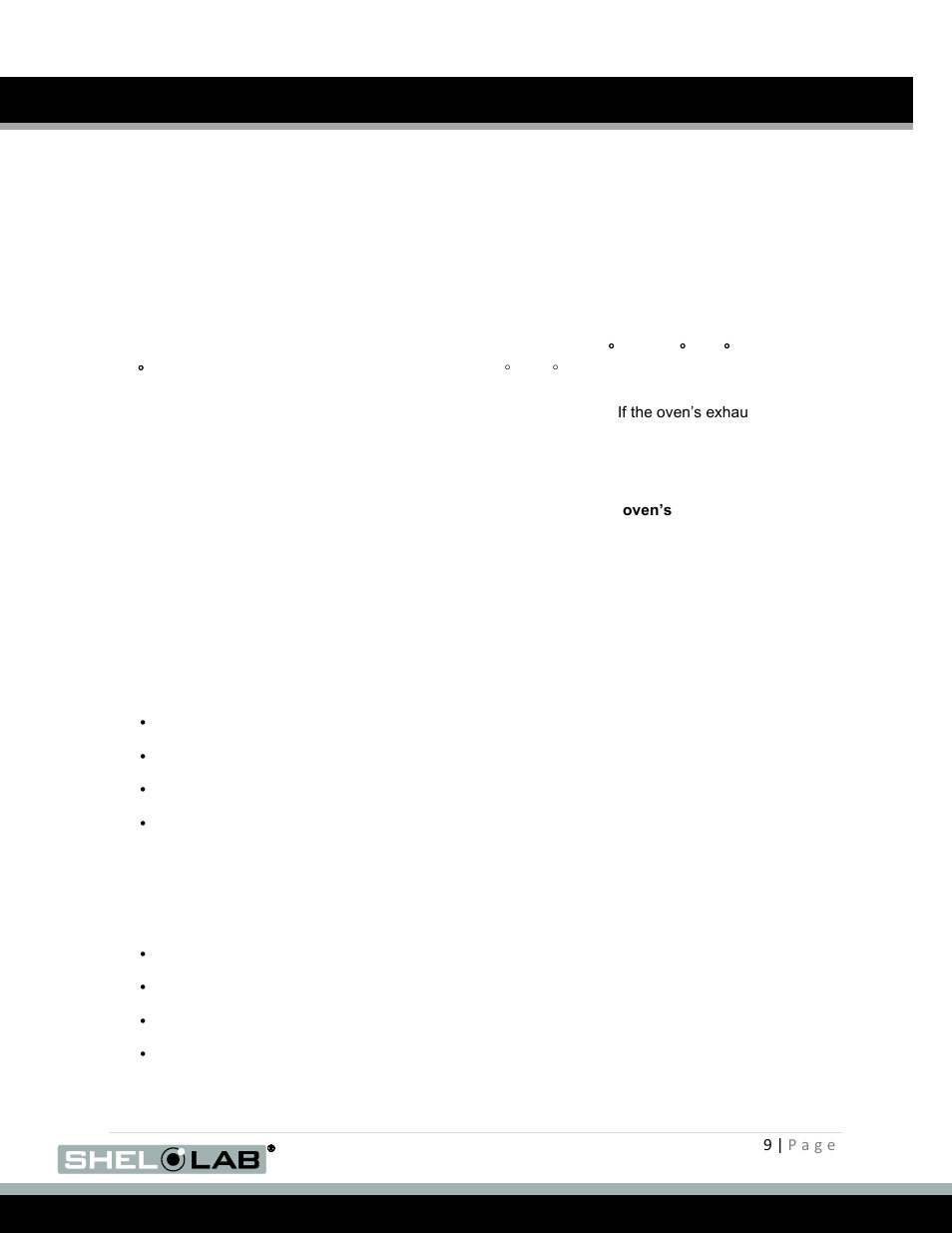 Installation, Ambient conditions, Location | Lifting and handling, Mbient, Onditions, Ocation, Ifting and, Andling | Shellab SMO5HP-2 User Manual | Page 9 / 28