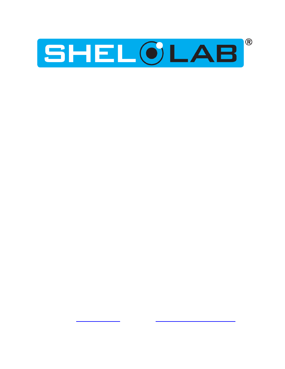 Shellab SGO6E-2 User Manual | 21 pages