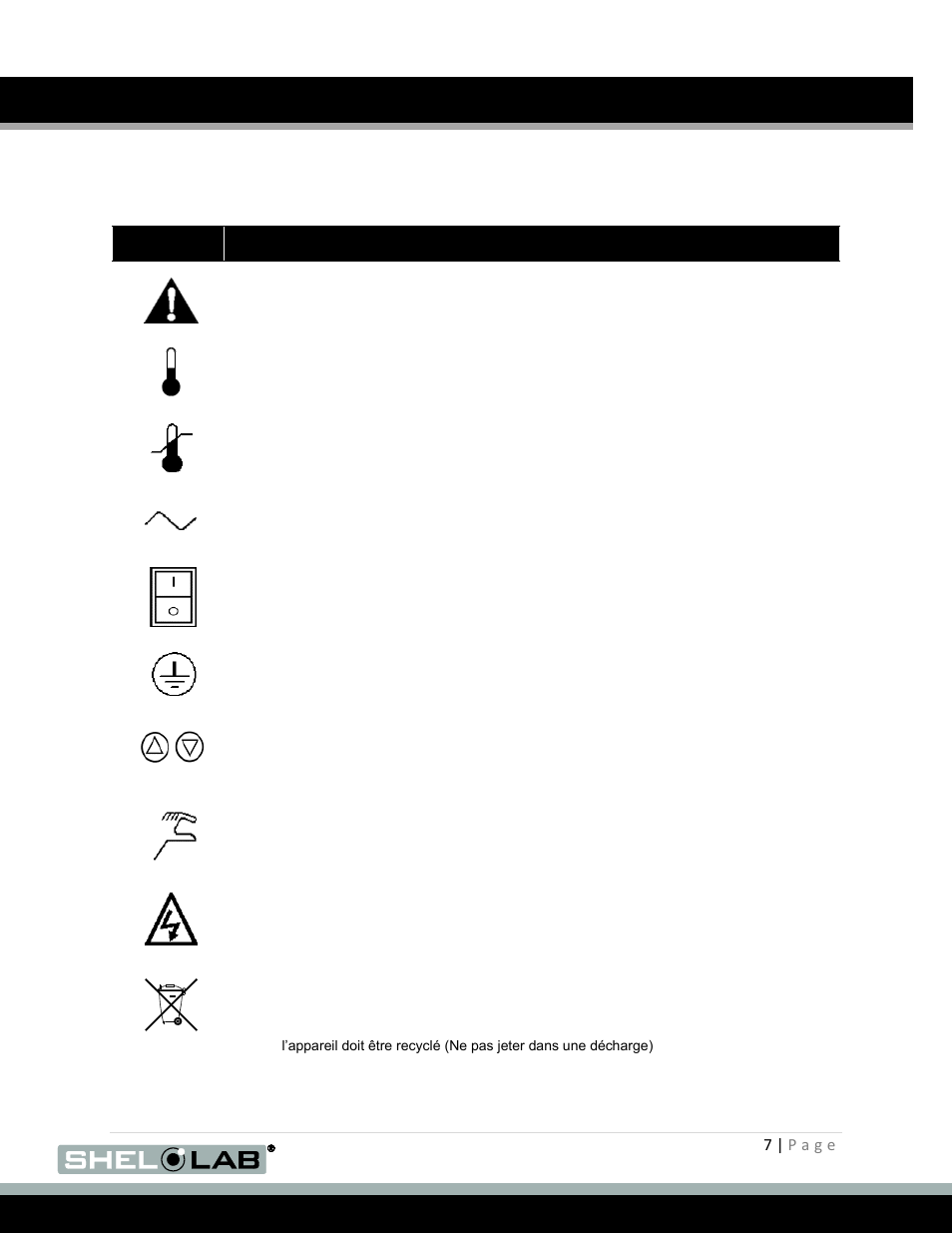 Graphic symbols | Shellab SMO28-2 User Manual | Page 7 / 26