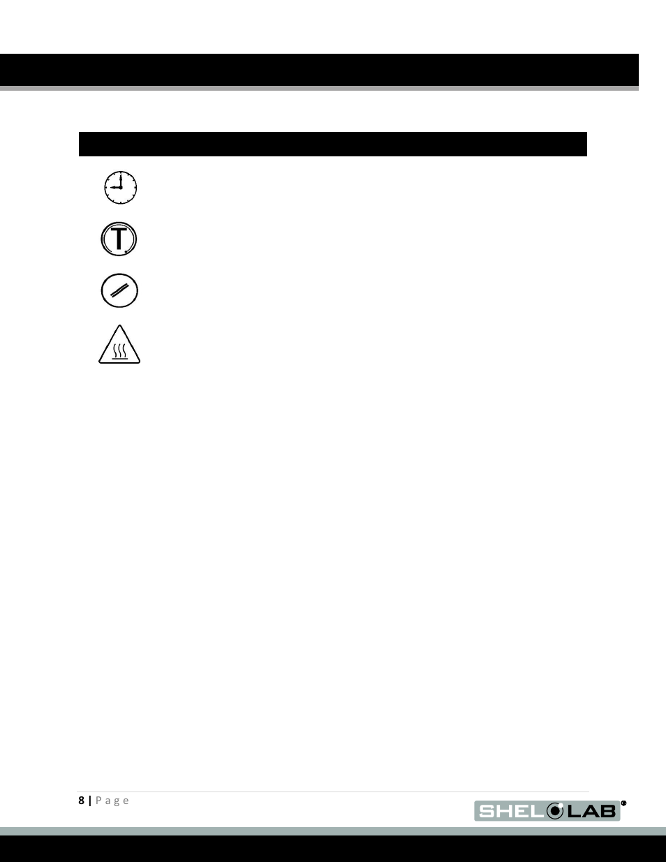 Graphic symbols (continued) | Shellab SMO28-2 User Manual | Page 8 / 26
