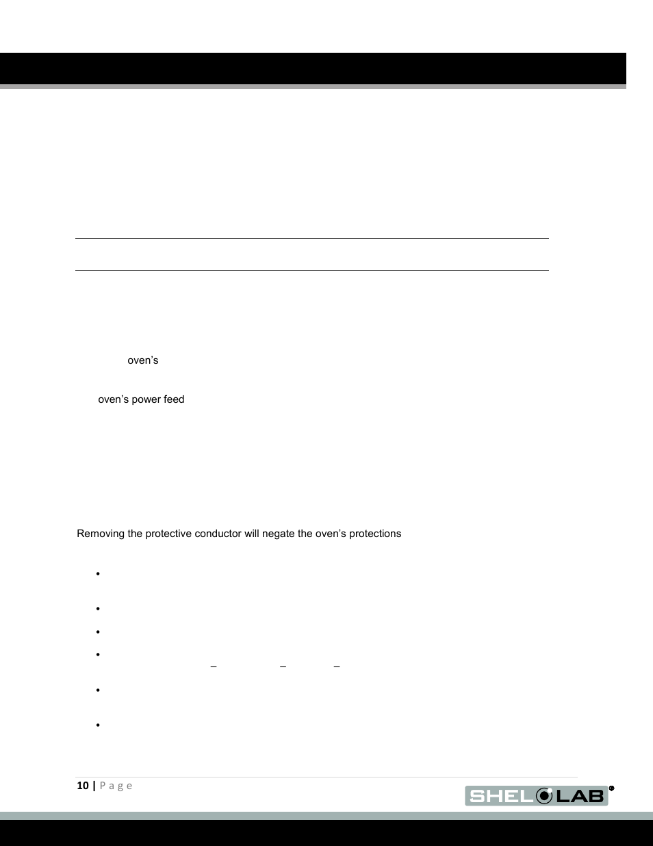 Leveling, Power source, Installation (continued) | Eveling, Ower, Ource | Shellab SMO5CR-2 User Manual | Page 10 / 31