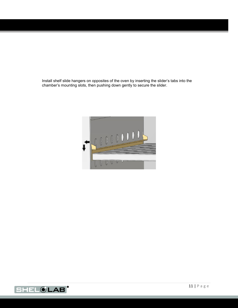 Shelving installation, Cleaning, Burn in | Installation (continued) | Shellab SMO5CR-2 User Manual | Page 11 / 31