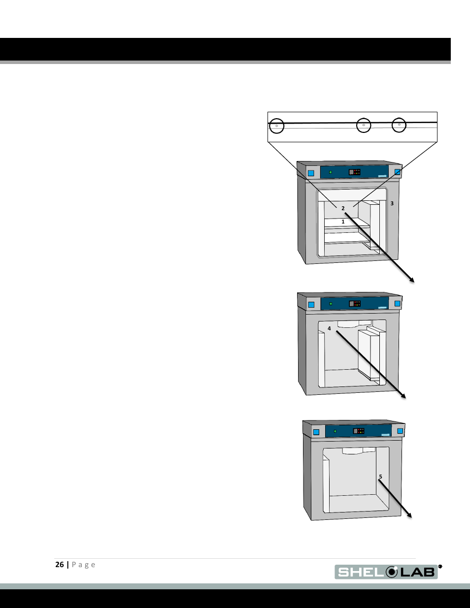 Replacing the hepa filter assembly, Maintenance (continued), Hepa | Eplacing the, Ilter, Ssembly | Shellab SMO5CR-2 User Manual | Page 26 / 31