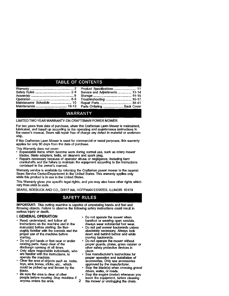 Craftsman 917.388721 User Manual | Page 2 / 27