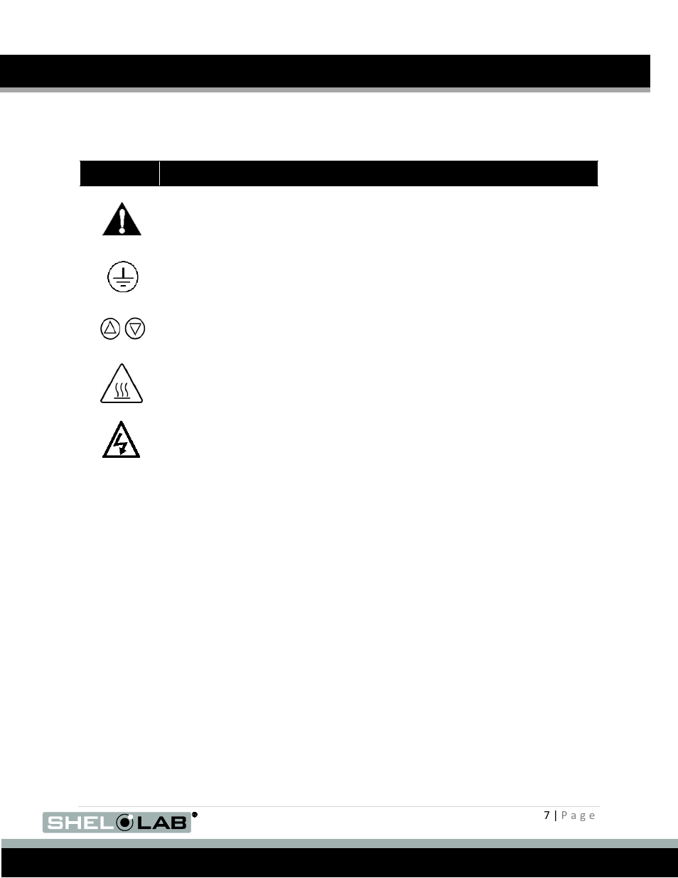 Graphic symbols | Shellab SSI2-2 User Manual | Page 7 / 20