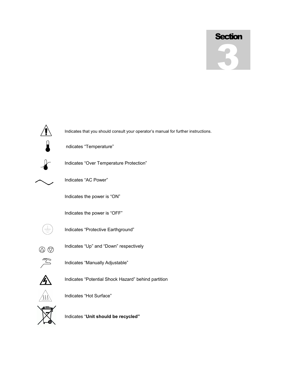 Graphic symbols | Shellab SWBR27-2 User Manual | Page 6 / 24