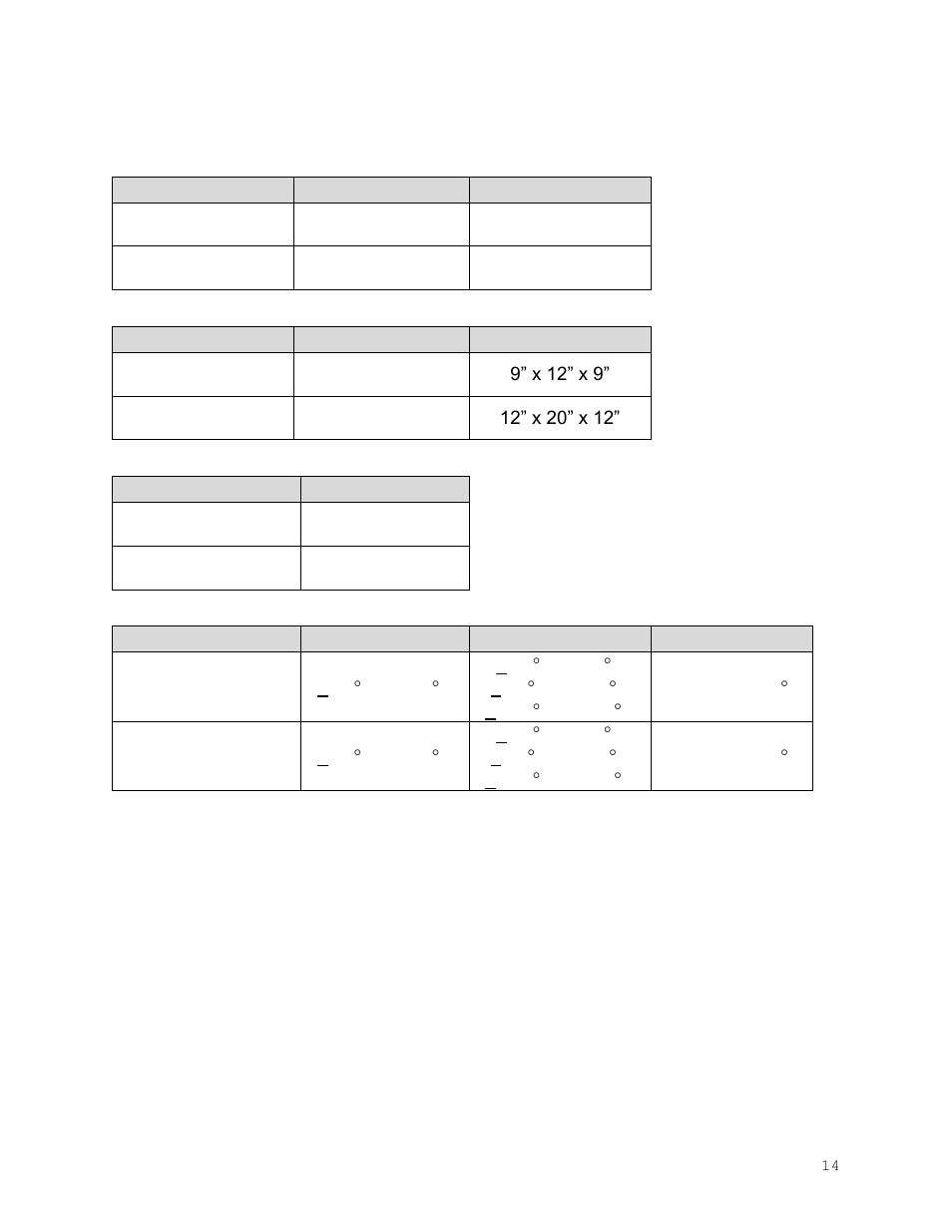 Unit specifications | Shellab SVAC2E-2 User Manual | Page 14 / 18