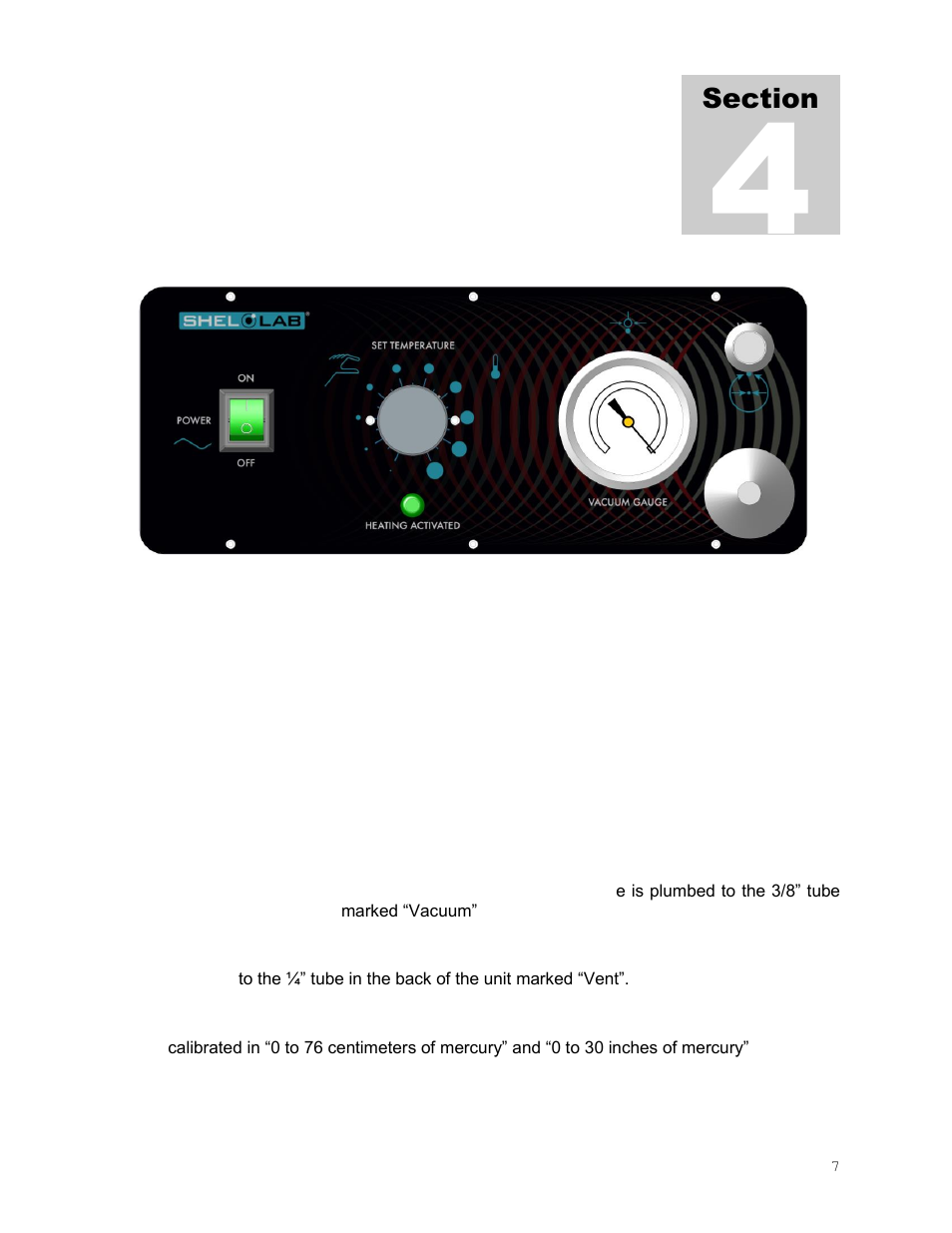 Control panel overview | Shellab SVAC2E-2 User Manual | Page 7 / 18