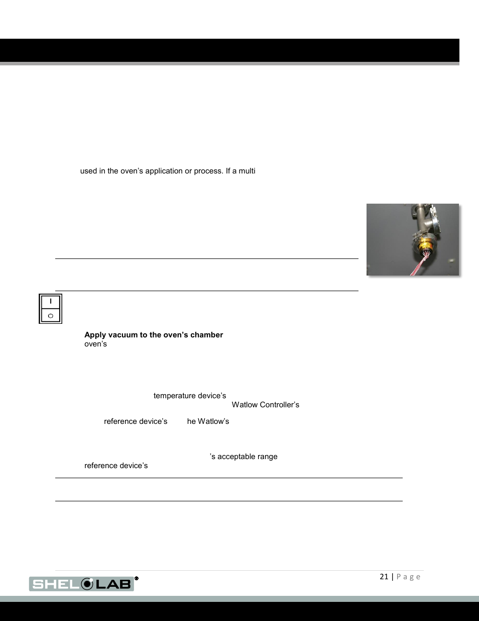 Calibrating the unit, Operation (continued), Alibrating the | Shellab SVAC9-2 User Manual | Page 21 / 29