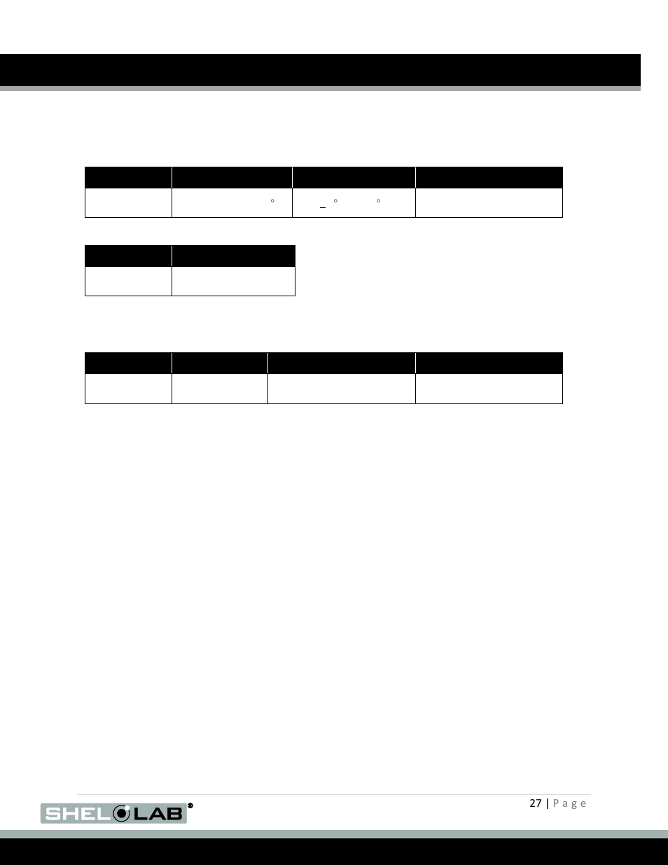 Temperature, Power, Unit specifications (continued) | Shellab SVAC9-2 User Manual | Page 27 / 29