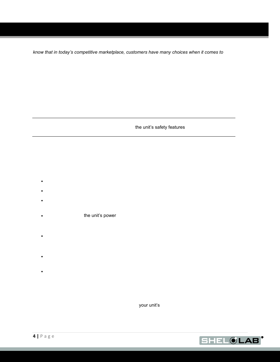 Introduction, General safety considerations, Engineering improvements | Eneral, Afety, Onsiderations, Ngineering, Mprovements | Shellab SVAC9-2 User Manual | Page 4 / 29