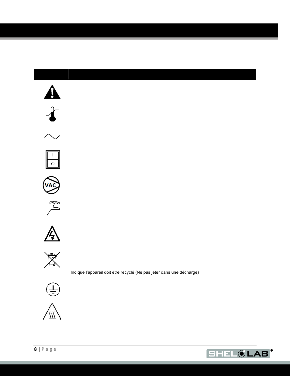 Graphic symbols | Shellab SVAC9-2 User Manual | Page 8 / 29