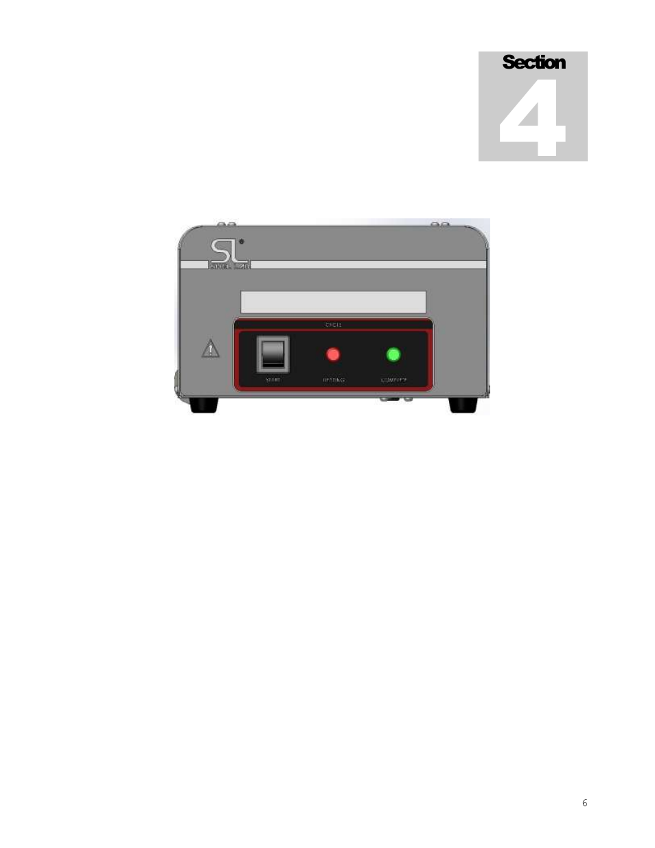 Control panel overview | Shellab CAT180 User Manual | Page 6 / 11