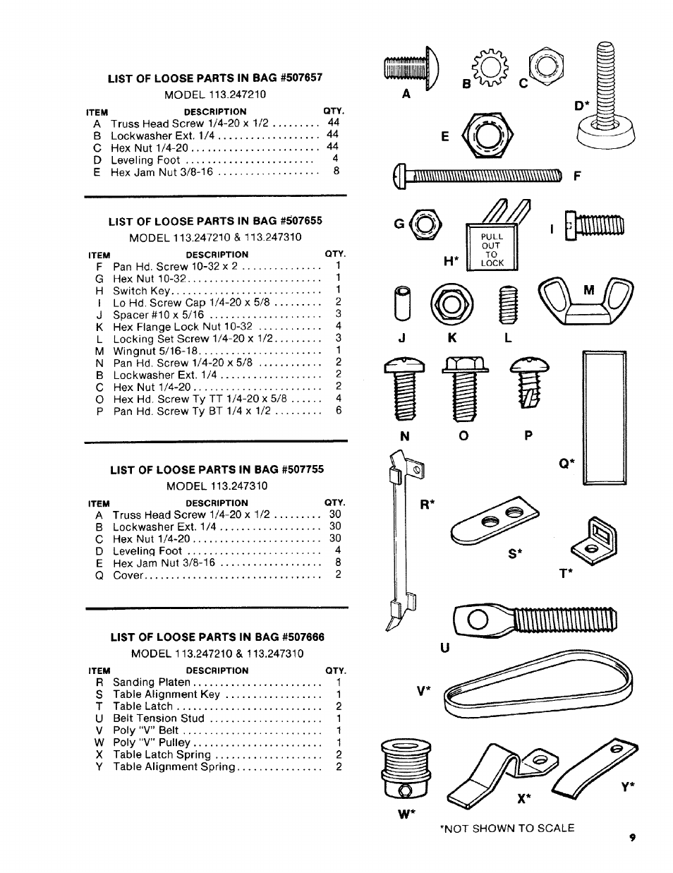 Д 1шт\штш\\там\тш | Craftsman 113.2472T0 User Manual | Page 9 / 40
