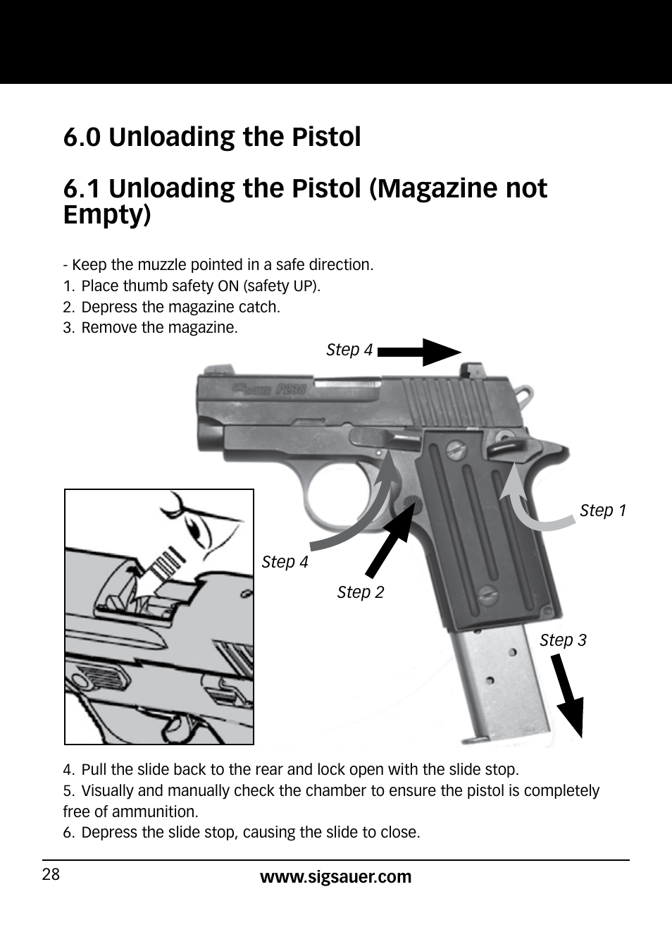 SIG SAUER P938P User Manual | Page 28 / 68