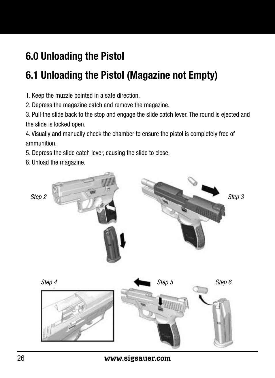 SIG SAUER P250 User Manual | Page 26 / 68