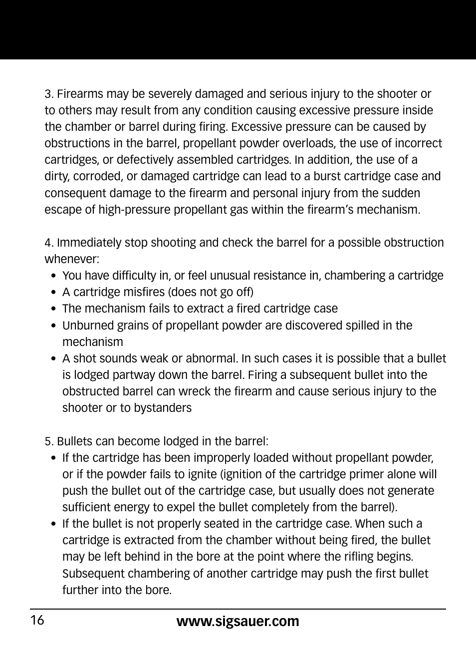 SIG SAUER P290 User Manual | Page 16 / 68