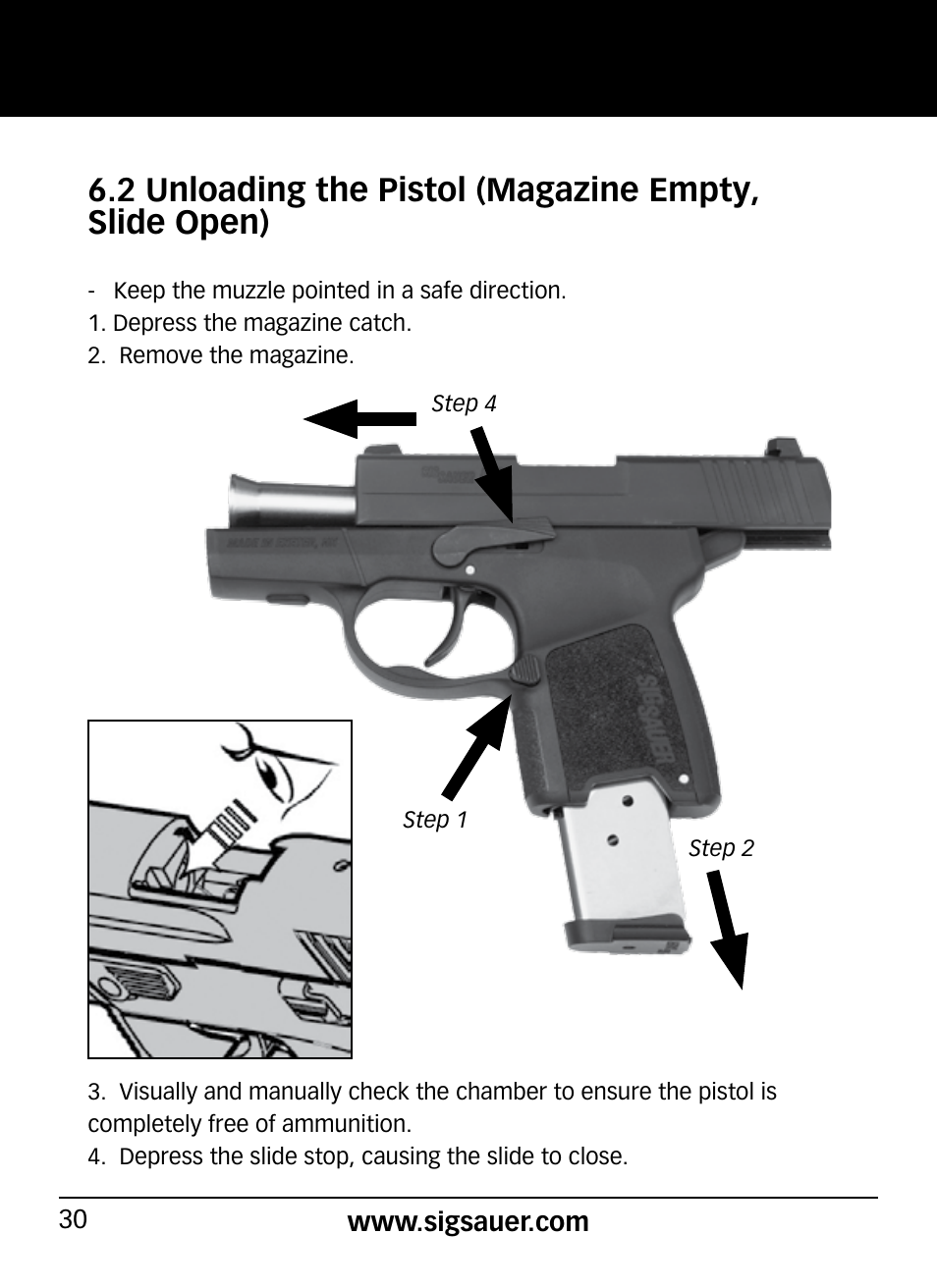 SIG SAUER P290 User Manual | Page 30 / 68
