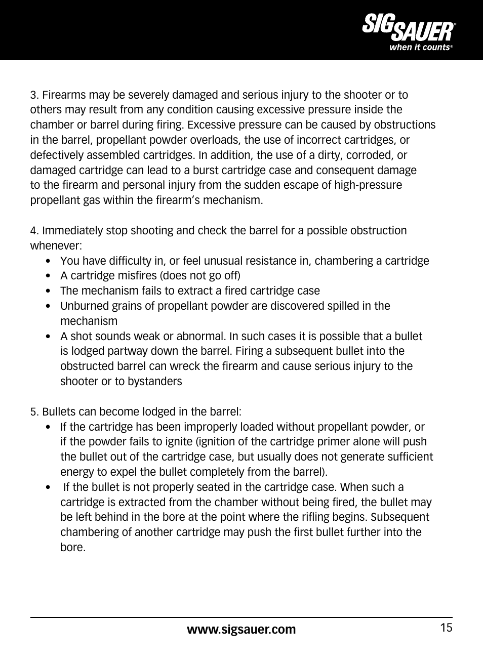SIG SAUER P320 User Manual | Page 15 / 68