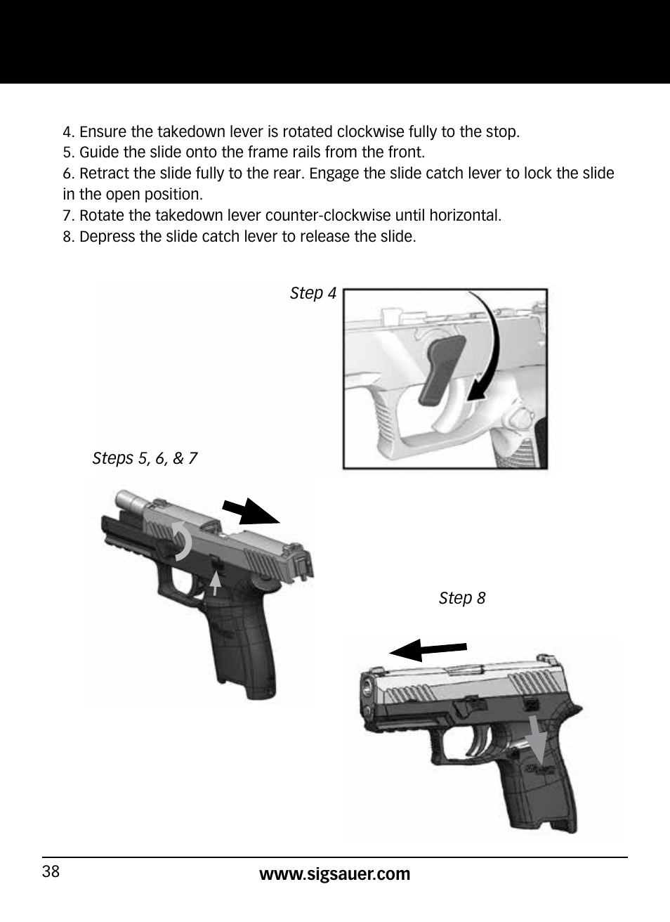 SIG SAUER P320 User Manual | Page 38 / 68
