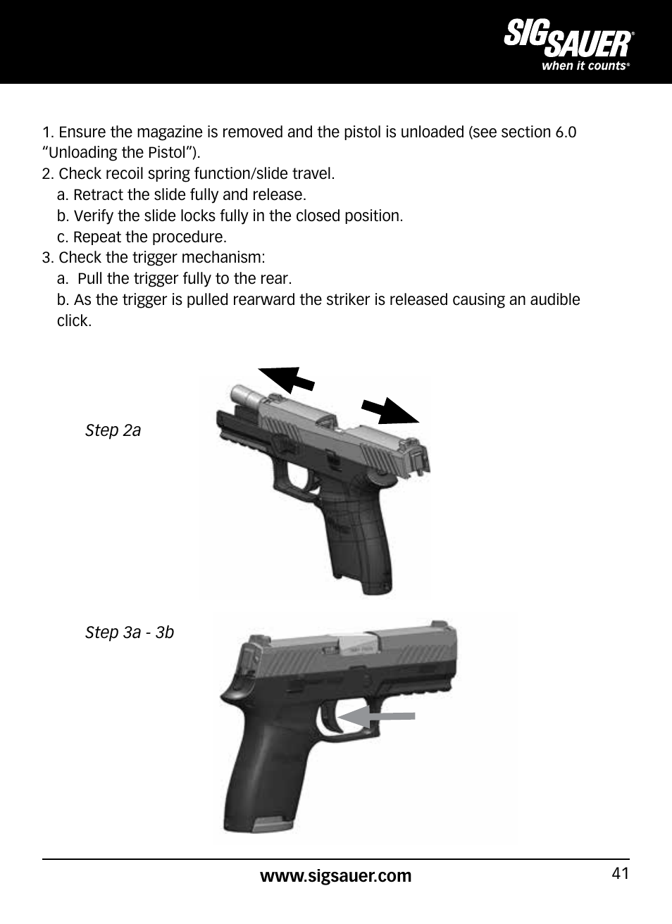 SIG SAUER P320 User Manual | Page 41 / 68