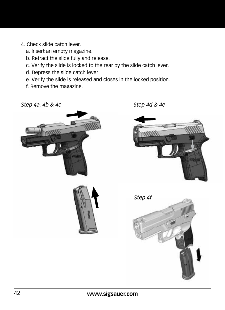 SIG SAUER P320 User Manual | Page 42 / 68