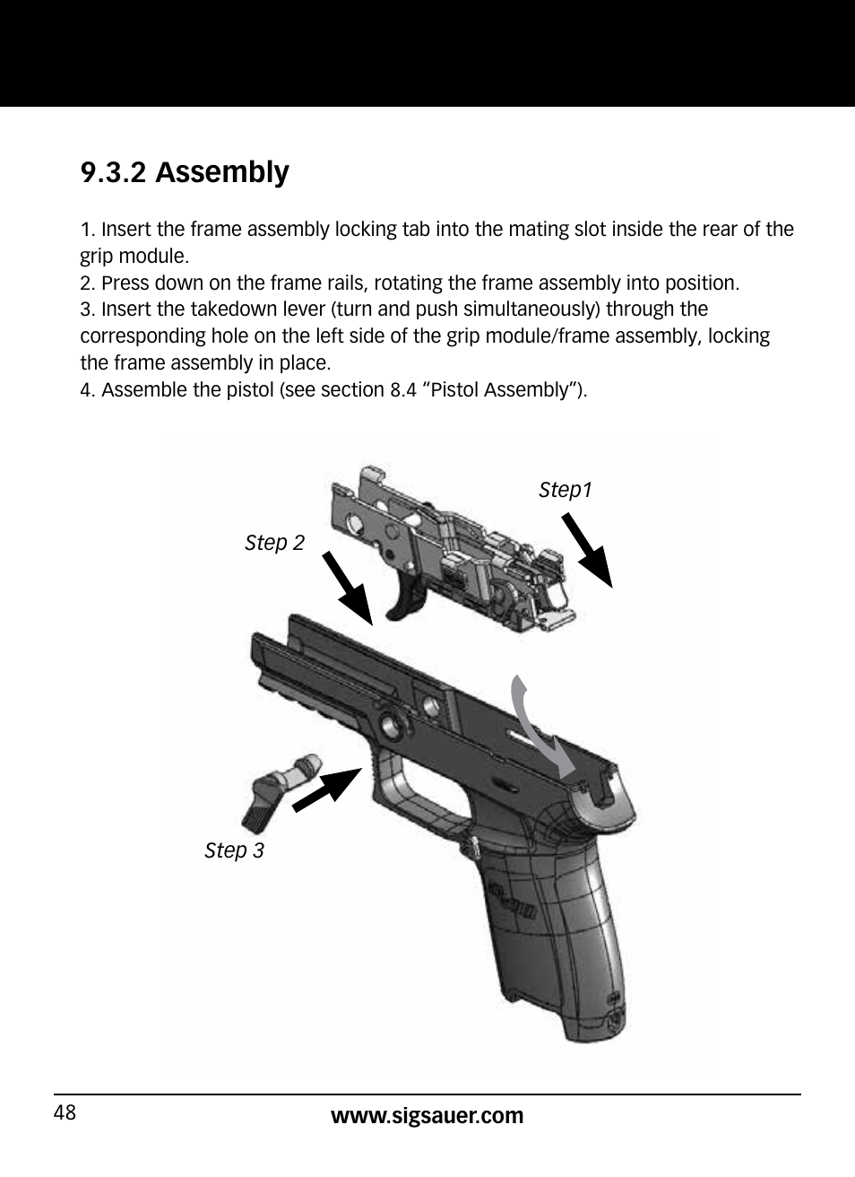 2 assembly | SIG SAUER P320 User Manual | Page 48 / 68