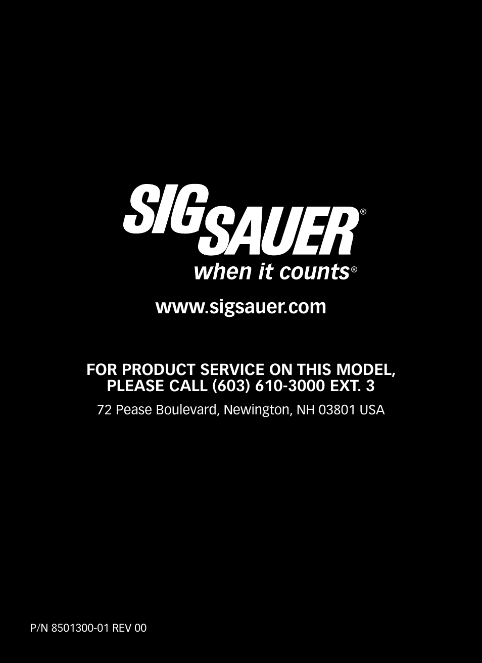 SIG SAUER P320 User Manual | Page 68 / 68