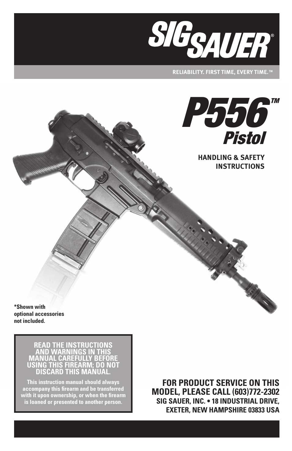 SIG SAUER P556 User Manual | 60 pages