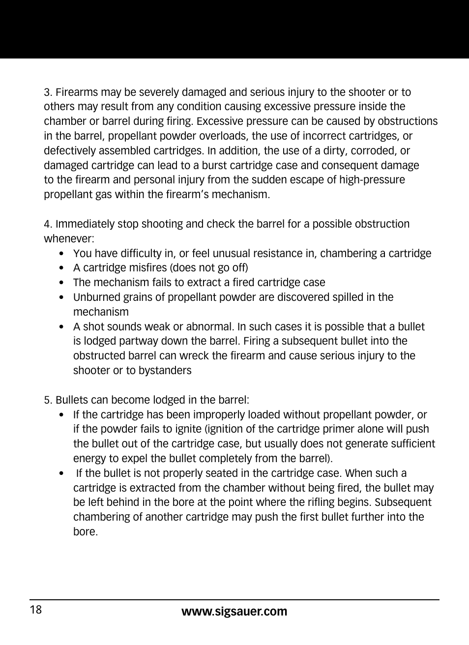 SIG SAUER SP2022/SP2022М User Manual | Page 18 / 64