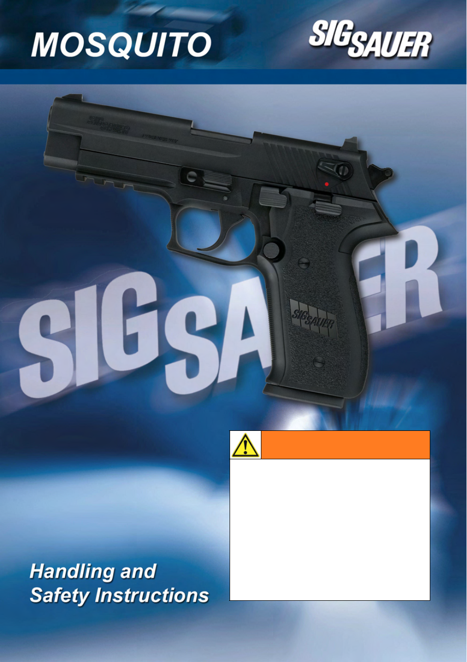 SIG SAUER MOSQUITO User Manual | 28 pages