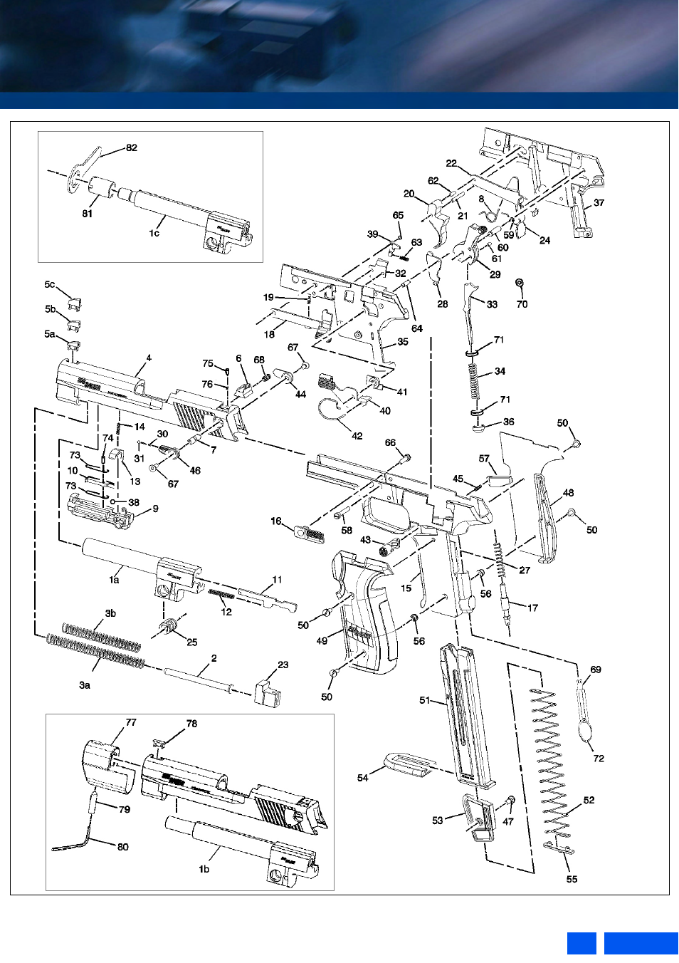List of replacement parts | SIG SAUER MOSQUITO User Manual | Page 27 / 28