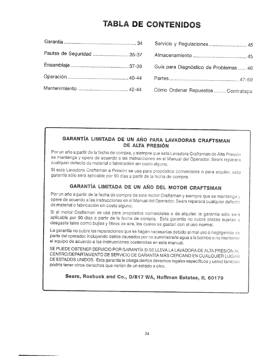 Craftsman 919.762500 User Manual | Page 34 / 56