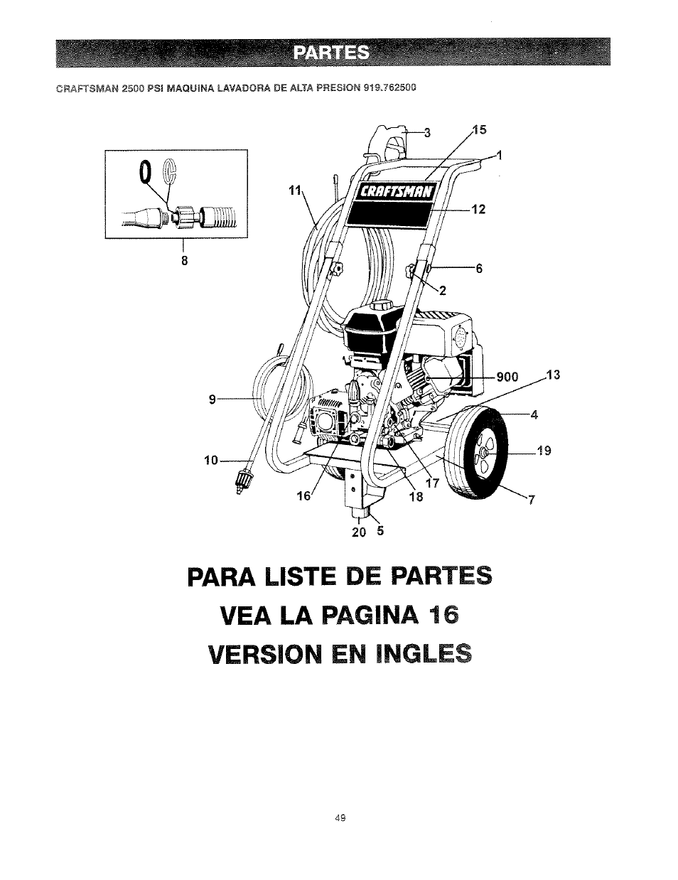 Craftsman 919.762500 User Manual | Page 49 / 56