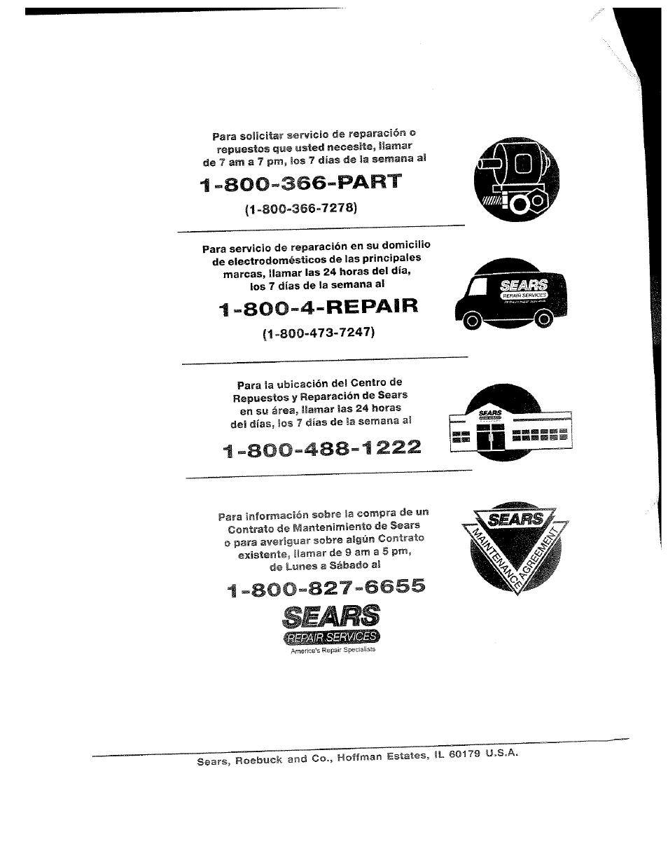 800-4-repair | Craftsman 919.762500 User Manual | Page 56 / 56