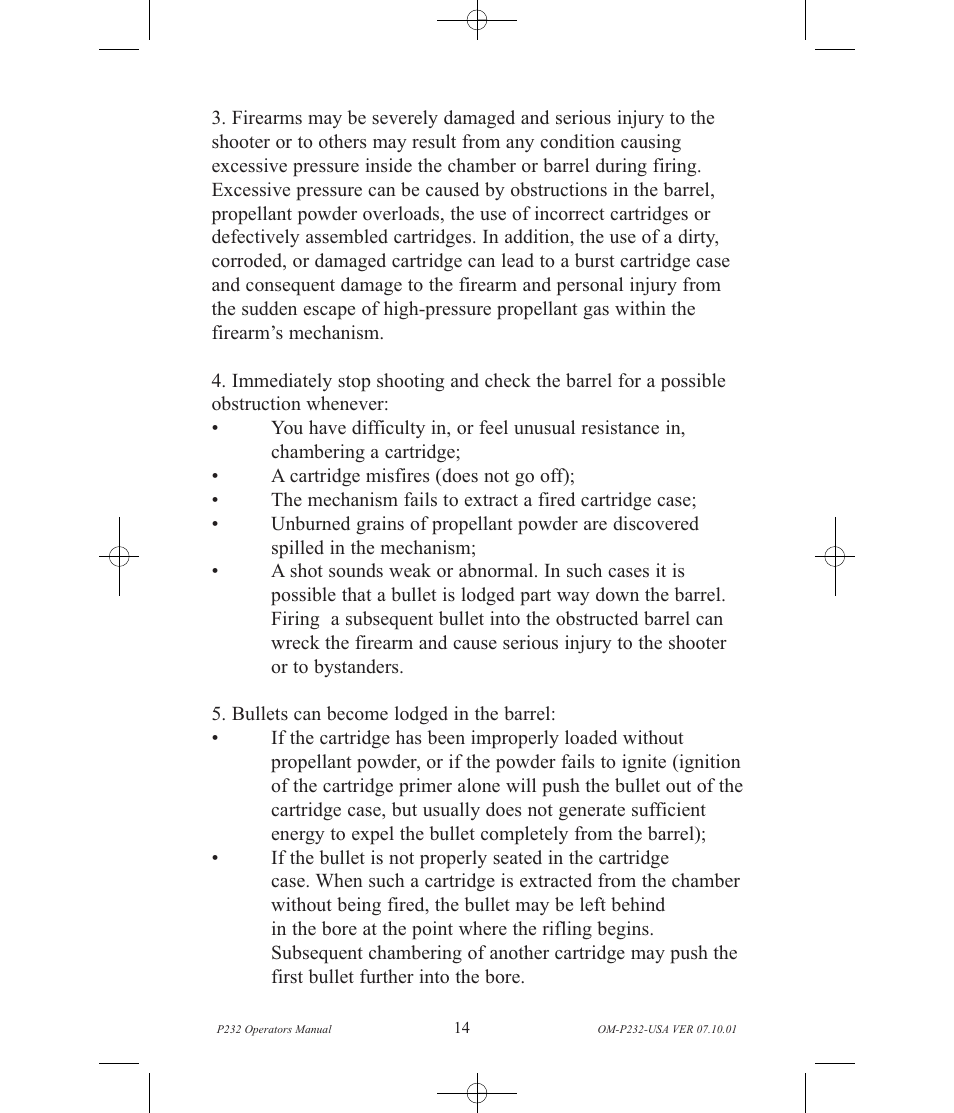 SIG SAUER P232 User Manual | Page 16 / 48