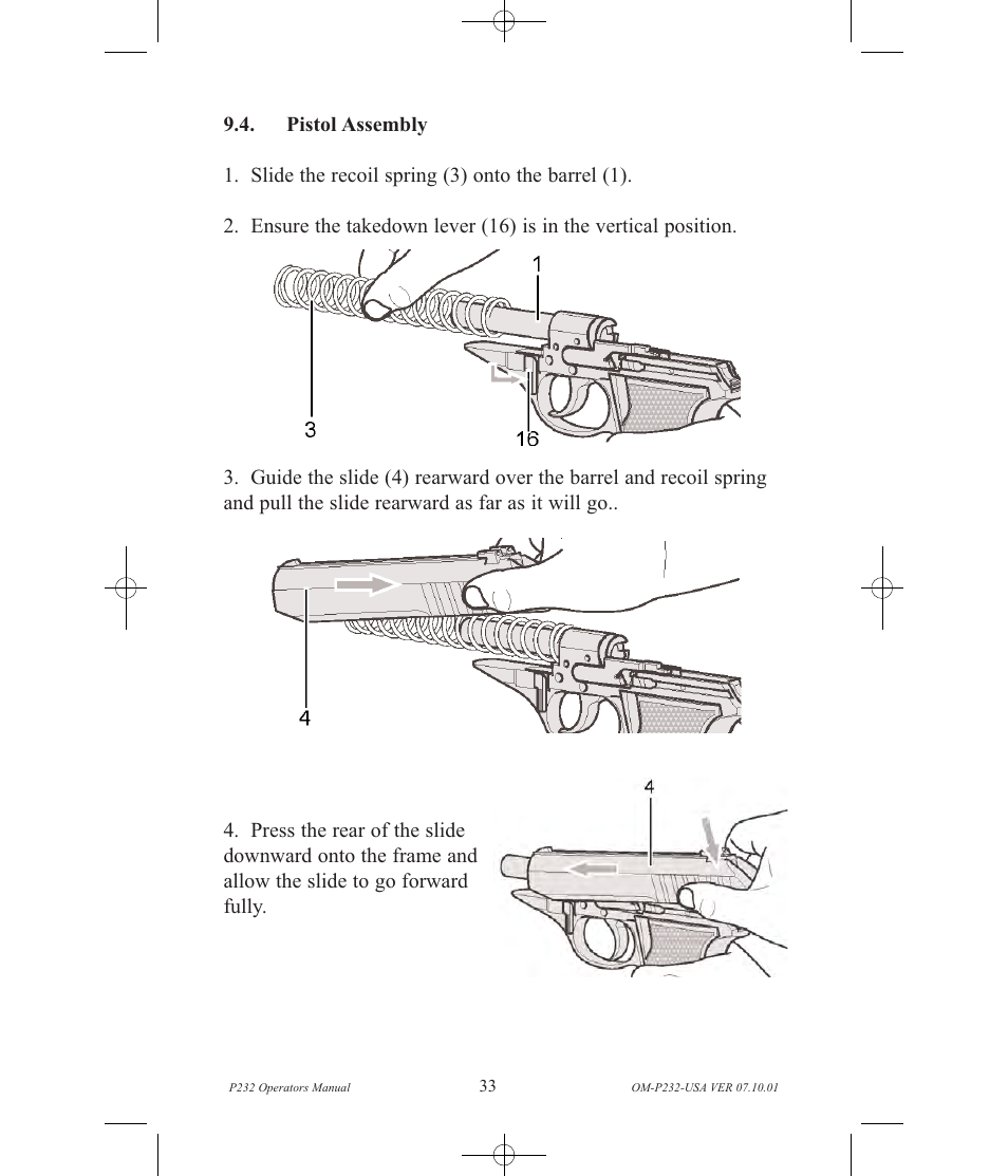 SIG SAUER P232 User Manual | Page 35 / 48