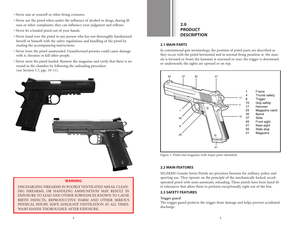 SIG SAUER 1911 User Manual | Page 4 / 15