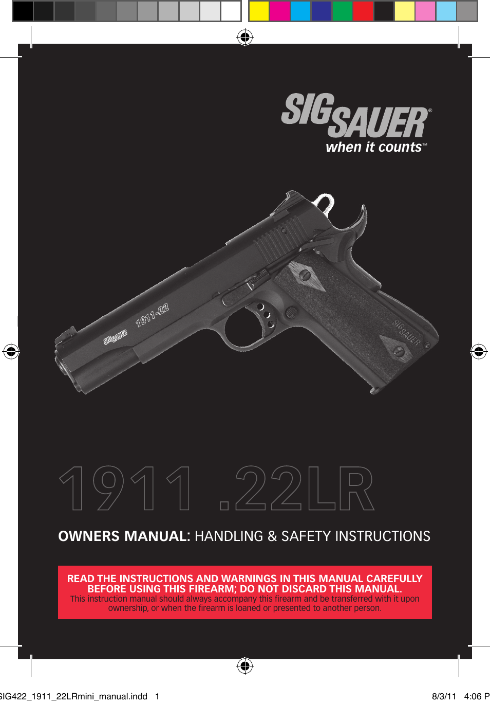 SIG SAUER 1911 .22LR User Manual | 64 pages
