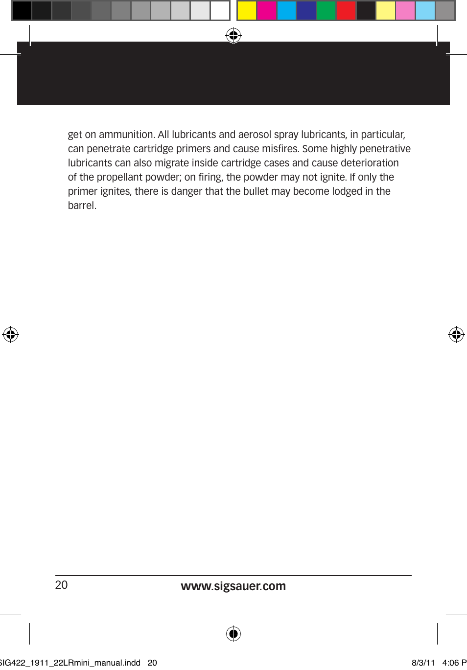 SIG SAUER 1911 .22LR User Manual | Page 20 / 64