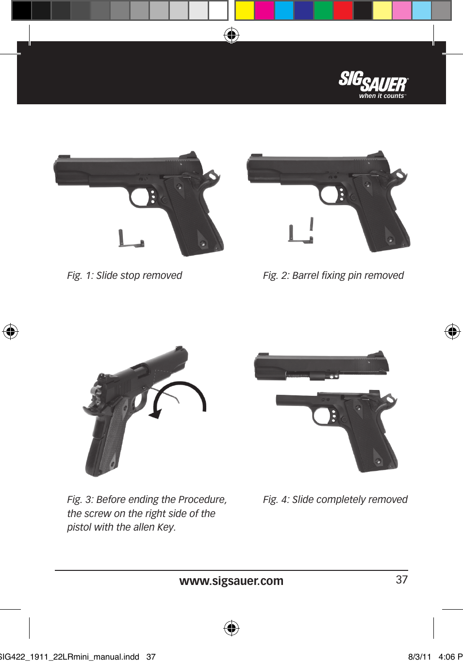 SIG SAUER 1911 .22LR User Manual | Page 37 / 64