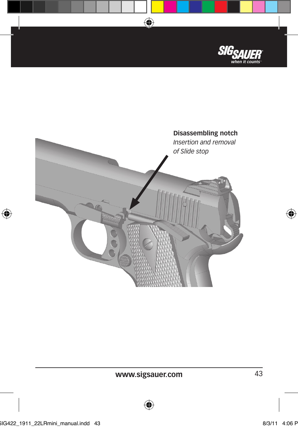 SIG SAUER 1911 .22LR User Manual | Page 43 / 64