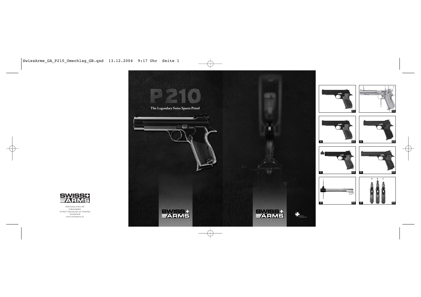 SIG SAUER P210 User Manual | 20 pages