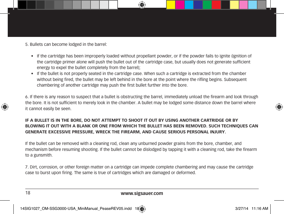 SIG SAUER SSG 3000 User Manual | Page 18 / 72
