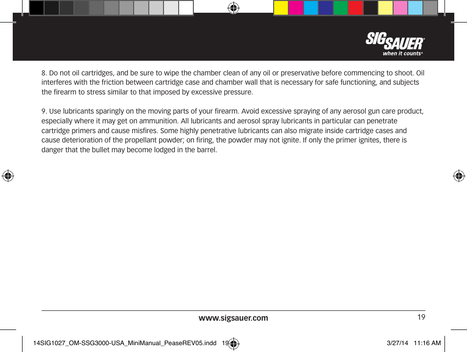 SIG SAUER SSG 3000 User Manual | Page 19 / 72