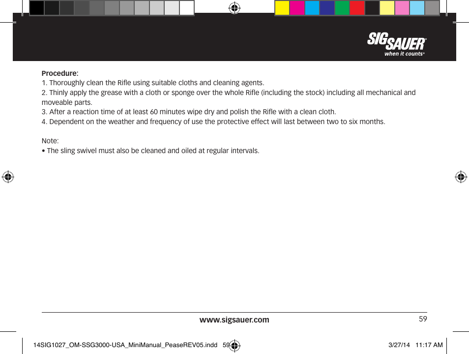 SIG SAUER SSG 3000 User Manual | Page 59 / 72