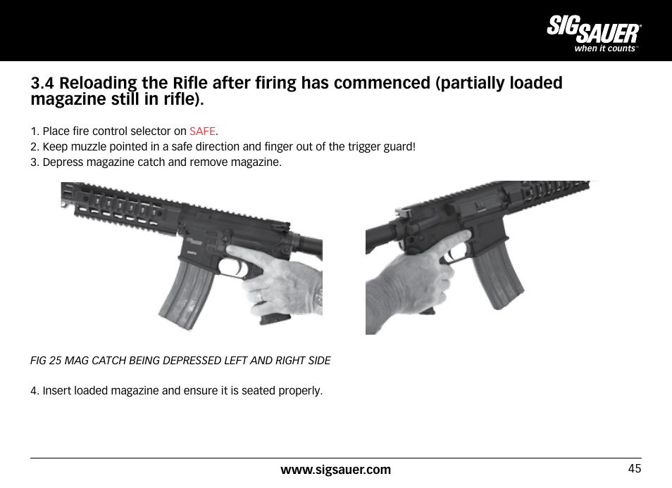 SIG SAUER SIG516 Rifle User Manual | Page 45 / 96